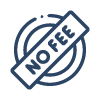 No Fee icon